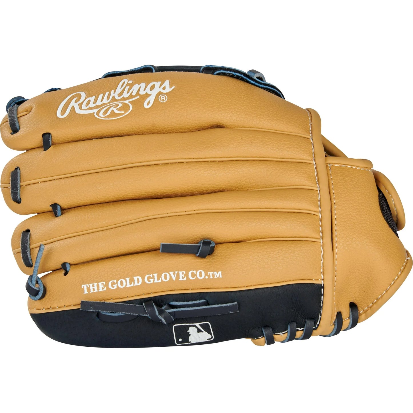 Rawlings Playmaker Series Youth Baseball Glove, CamelNavy, 11.5 inch, Right Hand Throw