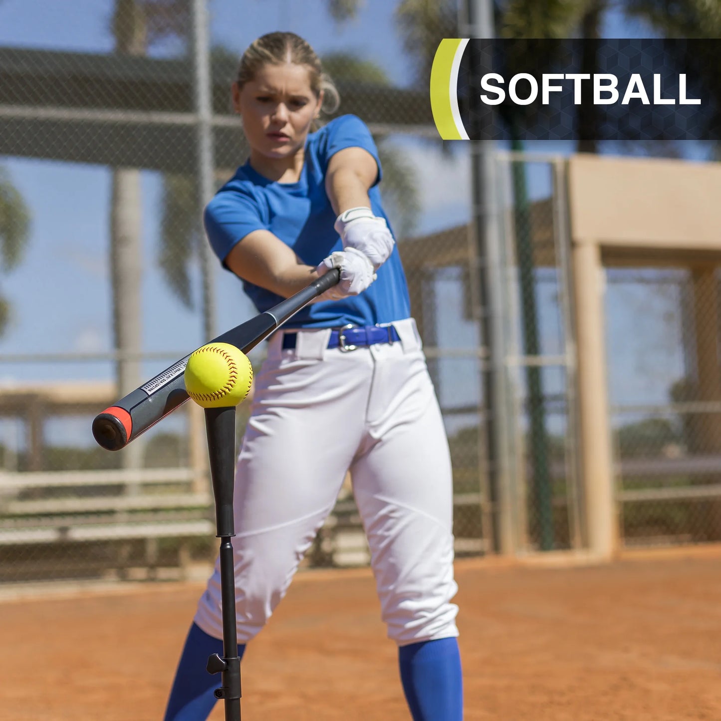 Athletic Works Adjustable Batting Tee for Baseball, Softball & T-Ball Training