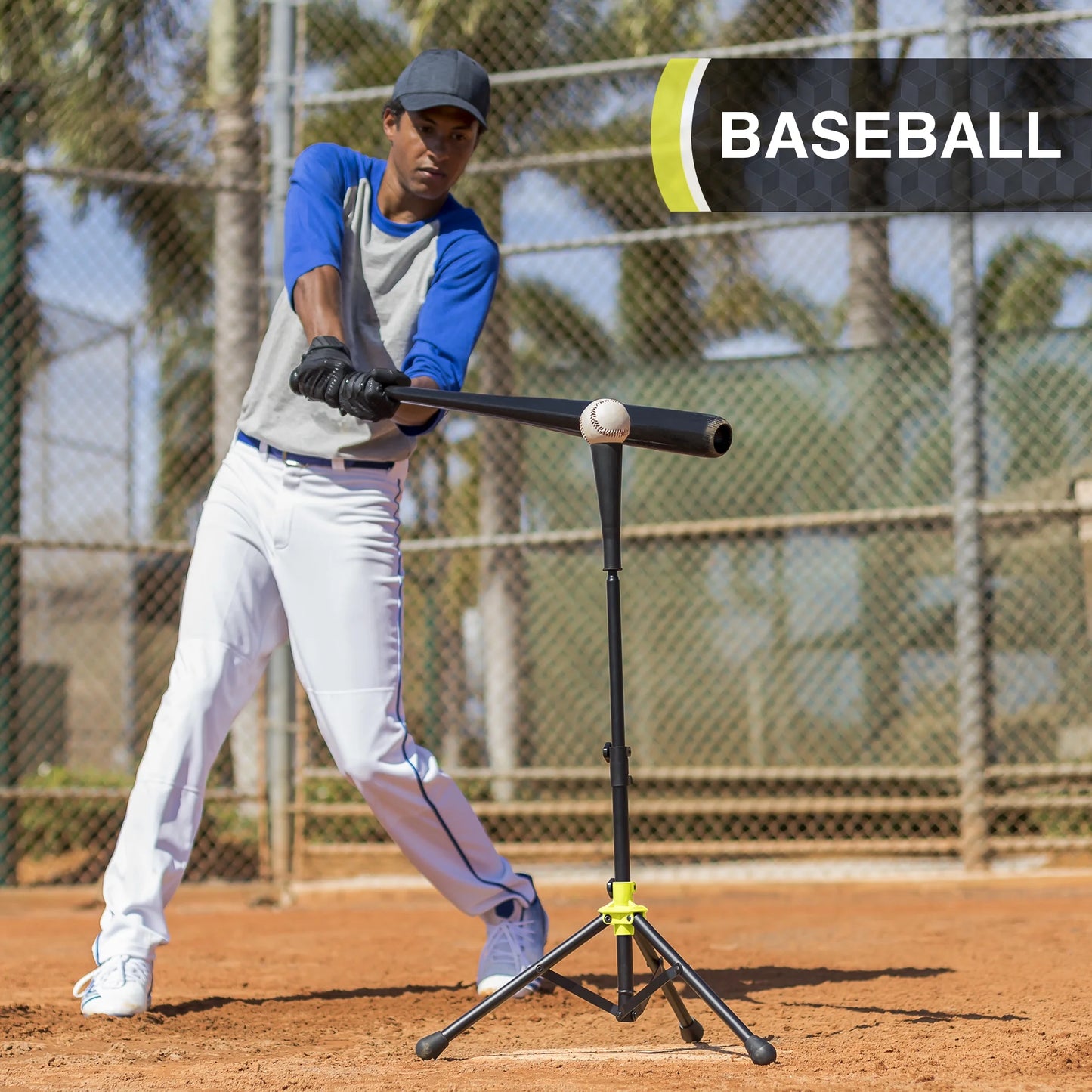 Athletic Works Adjustable Batting Tee for Baseball, Softball & T-Ball Training