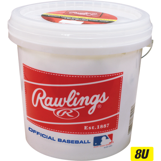 Rawlings | Official League Recreational Use Practice Baseballs | Youth/8U | OLB3 | Bucket | 24 Count