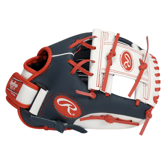 Rawlings Players Series 11 In. Youth T-Ball and Baseball Gloves and Mitts, Right Hand Throw